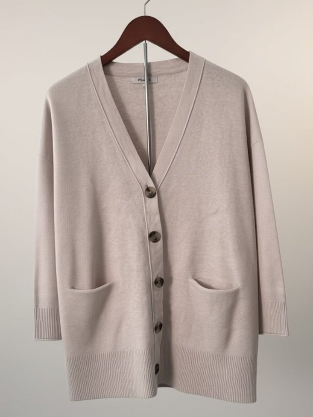 Madewell Button Front Cardigan Women’s Medium Gray Knit Sweater